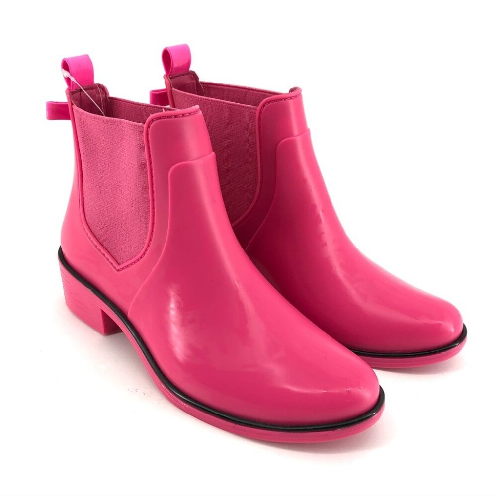 Kate Spade Pink Sedgewick Rain Ankle Boots Booties sz 6